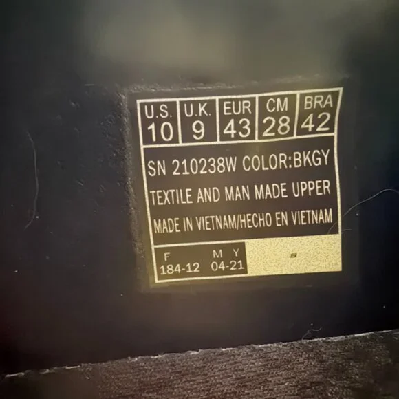 SKECHERS Men's Sneakers 10 Black/Gray Wide Fit Air Cooled Memory Foam Gogamat - Picture 8 of 8